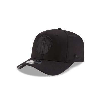 Washington Wizards Gorra | New Era NBA Black On Black Stretch Snap 9fifty Snapback Cap Mexico - Negros
